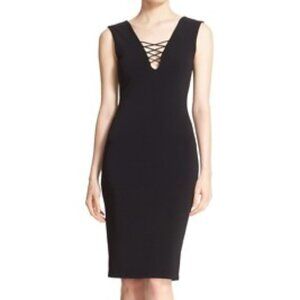 Alice and Olivia Black Midi Dress (Orig. $265), Size 4